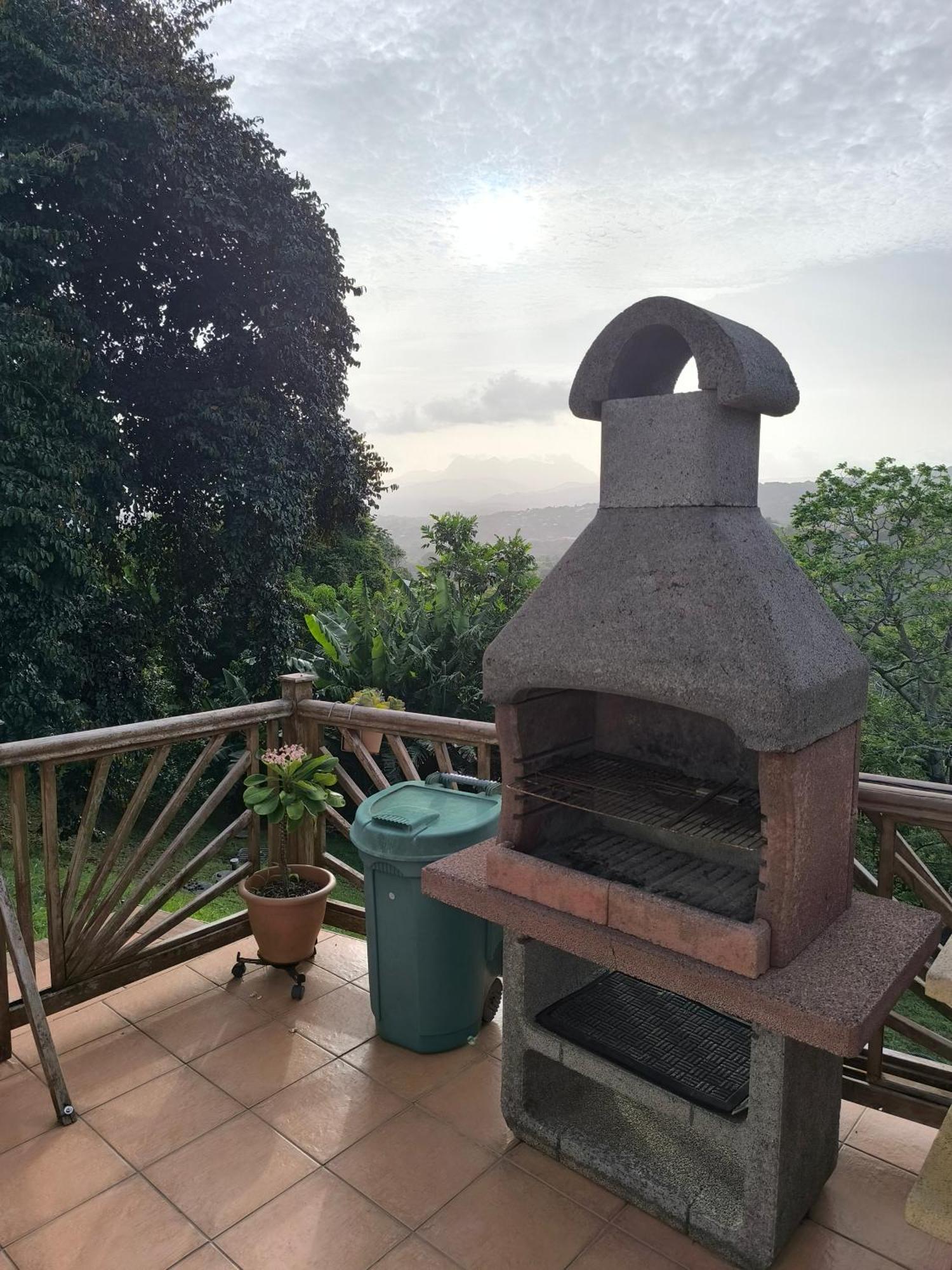 Studio Brazilia Bois Et Nature, Terrasse Avec Vue Sur Les Pitons Le Robert Exterior photo